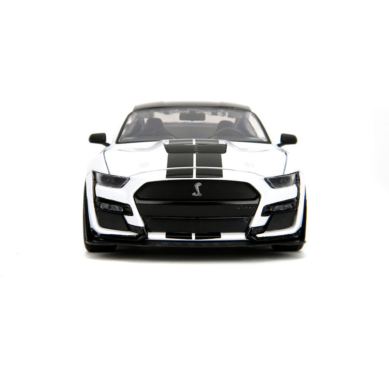 2020 Ford Mustang Shelby G.T. 500 - #65 White 1:24 Scale Diecast Model Car by Jada Toys