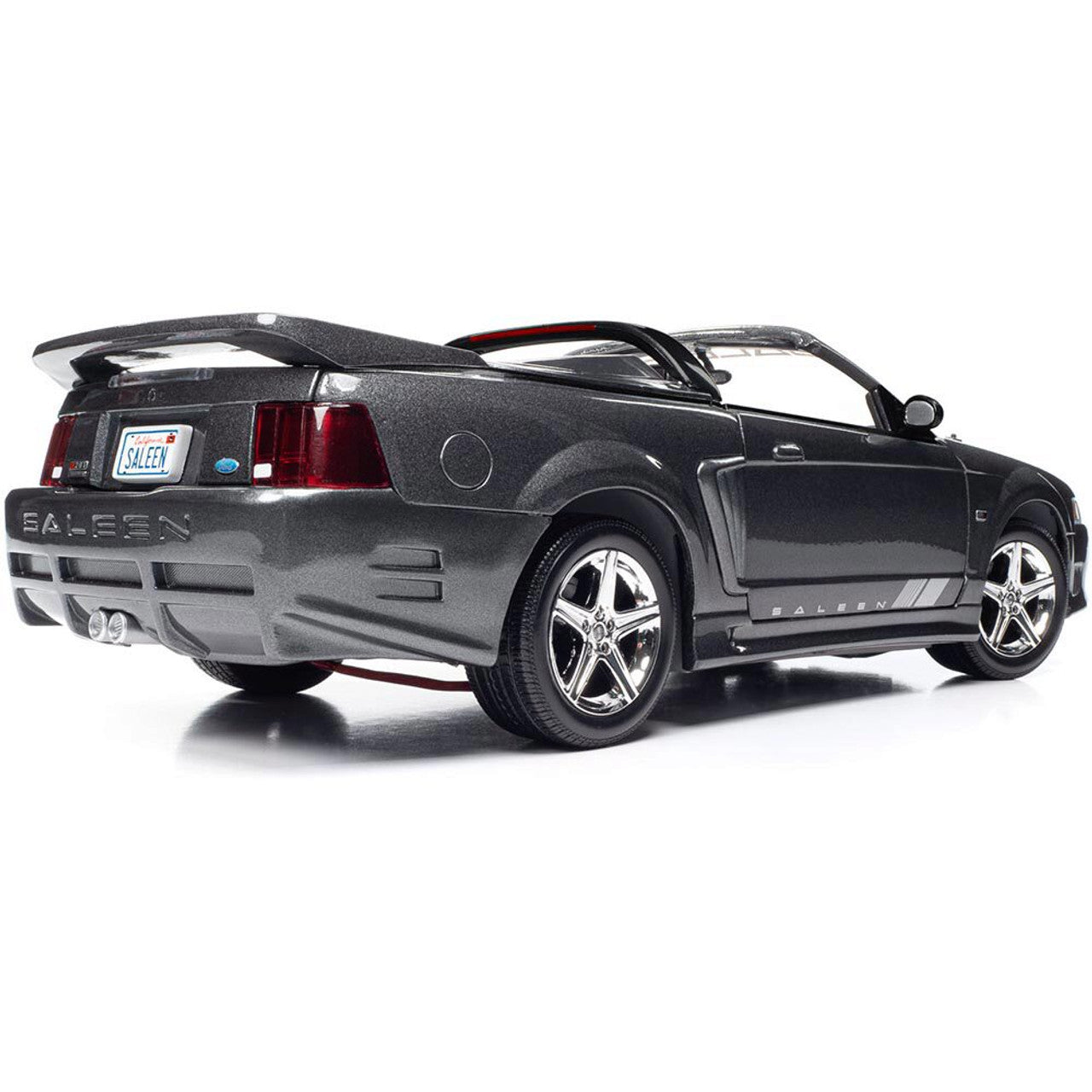 2003 Mustang Saleen S281 SC Speedster - Dark Shadow Gray 1:18 Scale Diecast Model Car by American Muscle - Ertl