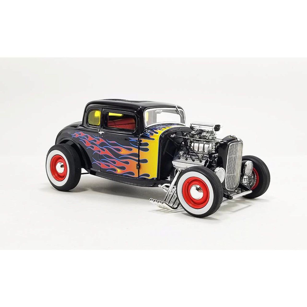 1932 Ford Blown 5 Window Coupe w/Rat Fink figure 1:18 Scale Diecast Model Car by Acme