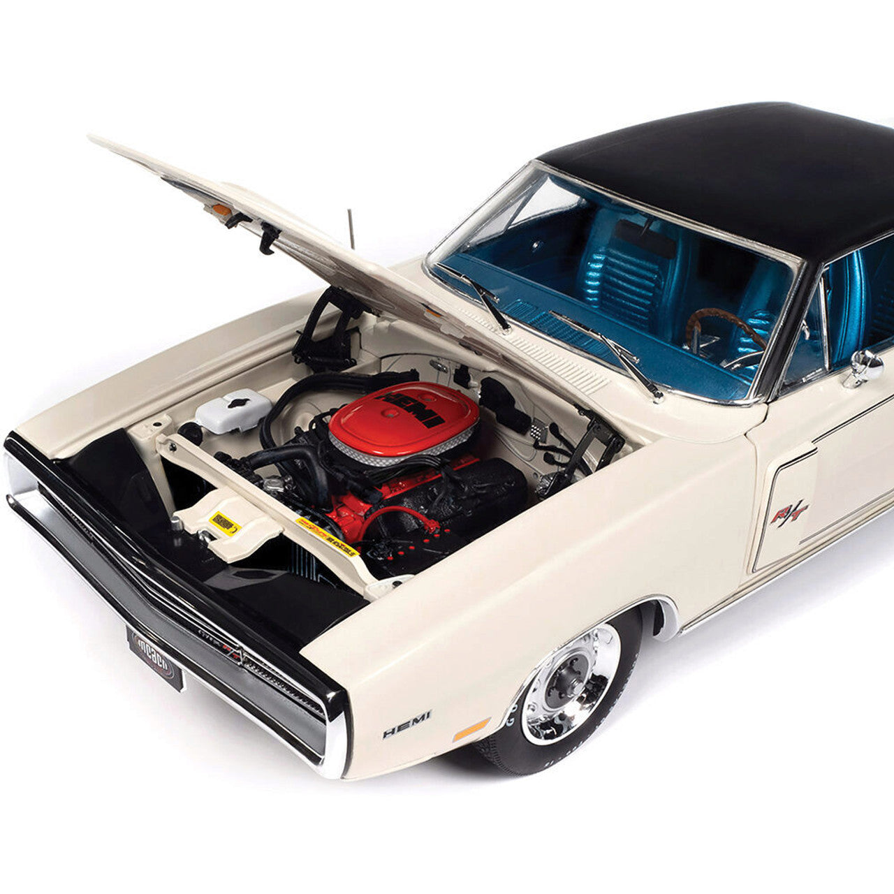 1970 Dodge Charger R/T MCACN - White 1:18 Scale Diecast Model Car by American Muscle - Ertl