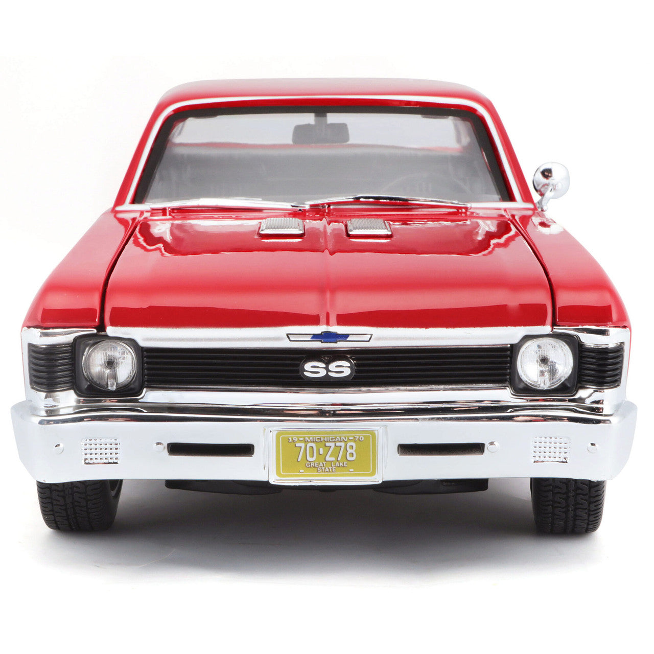 1970 Chevrolet Nova SS Coupe - Red 1:18 Scale Diecast Model Car by Maisto
