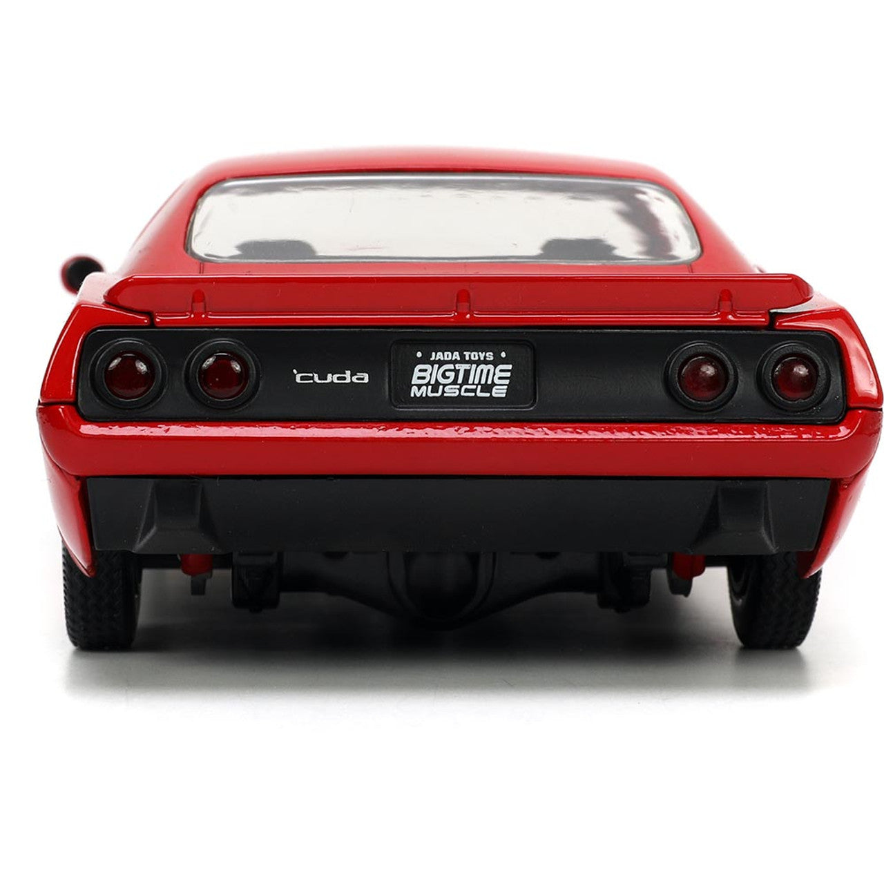 1973 Plymouth Barracuda - Red - Big Time Muscle 1:24 Scale Diecast Model Car by Jada Toys