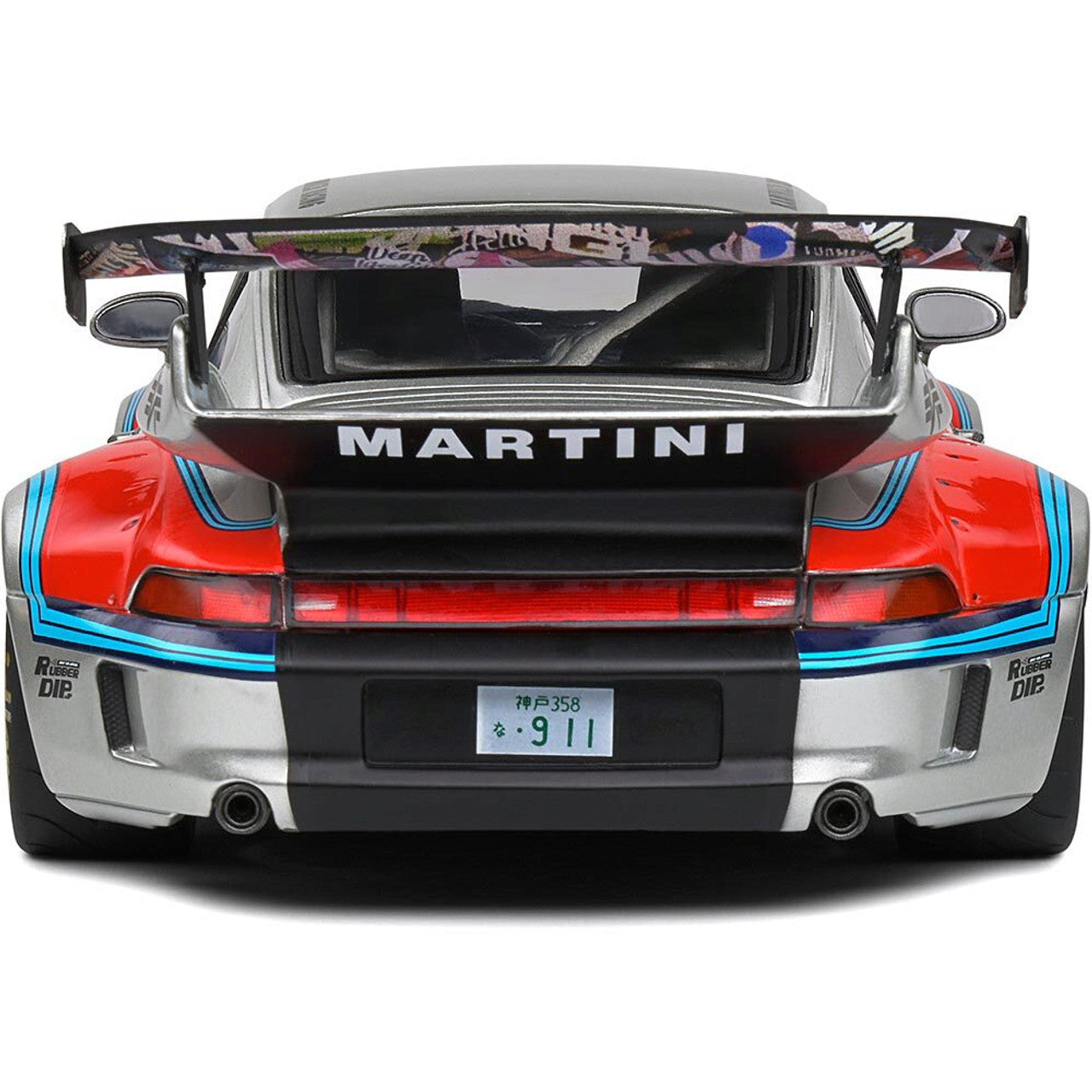 2020 RWB Porsche Bodykit Martini Grey 1:18 Scale Diecast Model Car by Solido