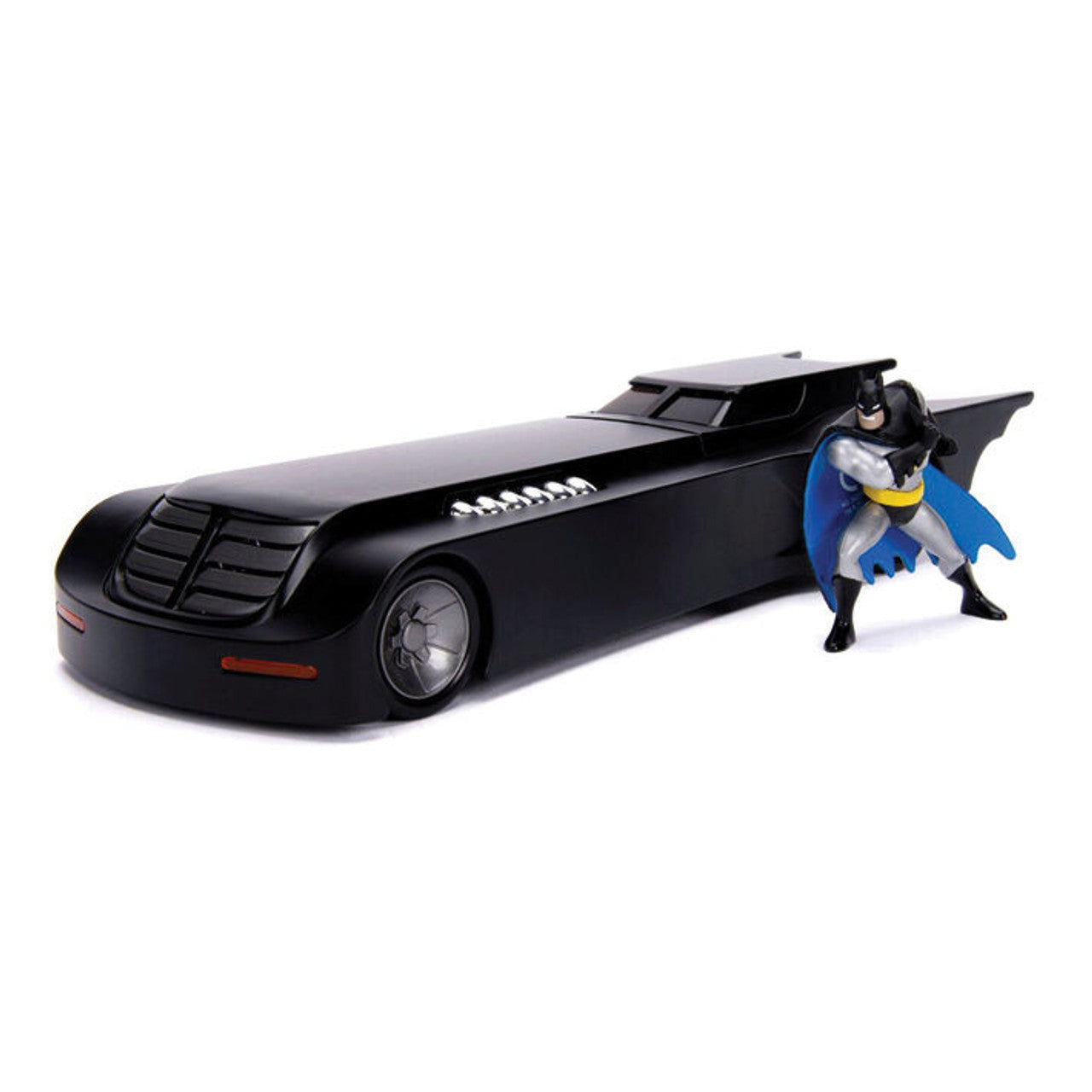 Animated Batman Figure & Batmobile 1:24 Scale Diecast Model by Jada Toys