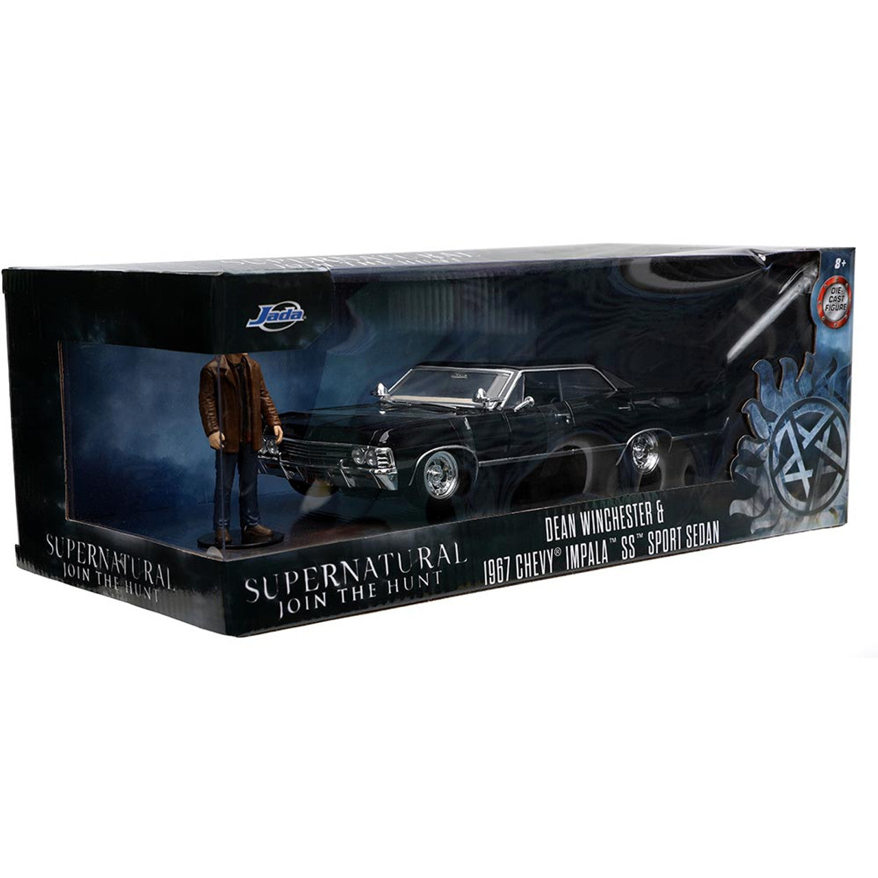 1967 Supernatural Chevy Impala SS w/Dean Winchester Figure 1:24 Scale Diecast Model Car by Jada Toys