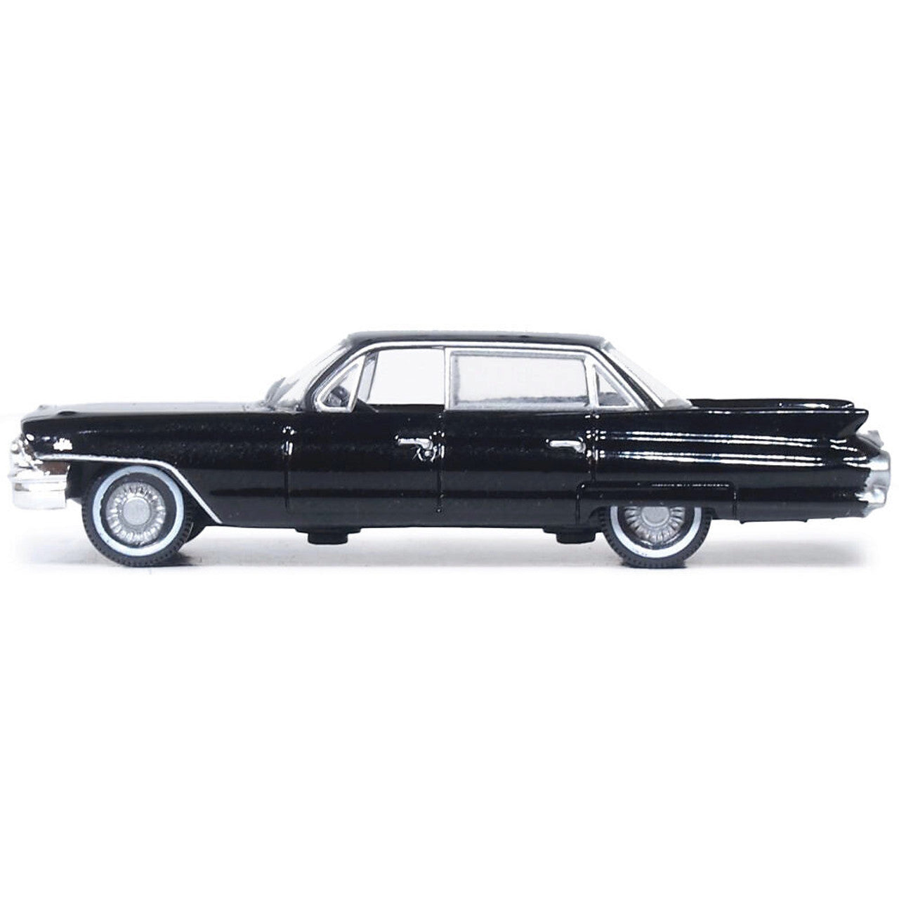1961 Cadillac Sedan de Ville - Ebony 1:87 Scale Diecast Model Car by Oxford Diecast