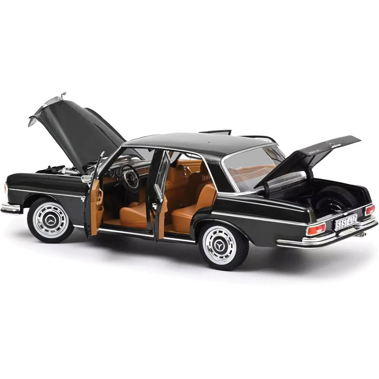 1968 Mercedes 280 SE - Dark Green 1:18 Scale Diecast Model Car by Norev