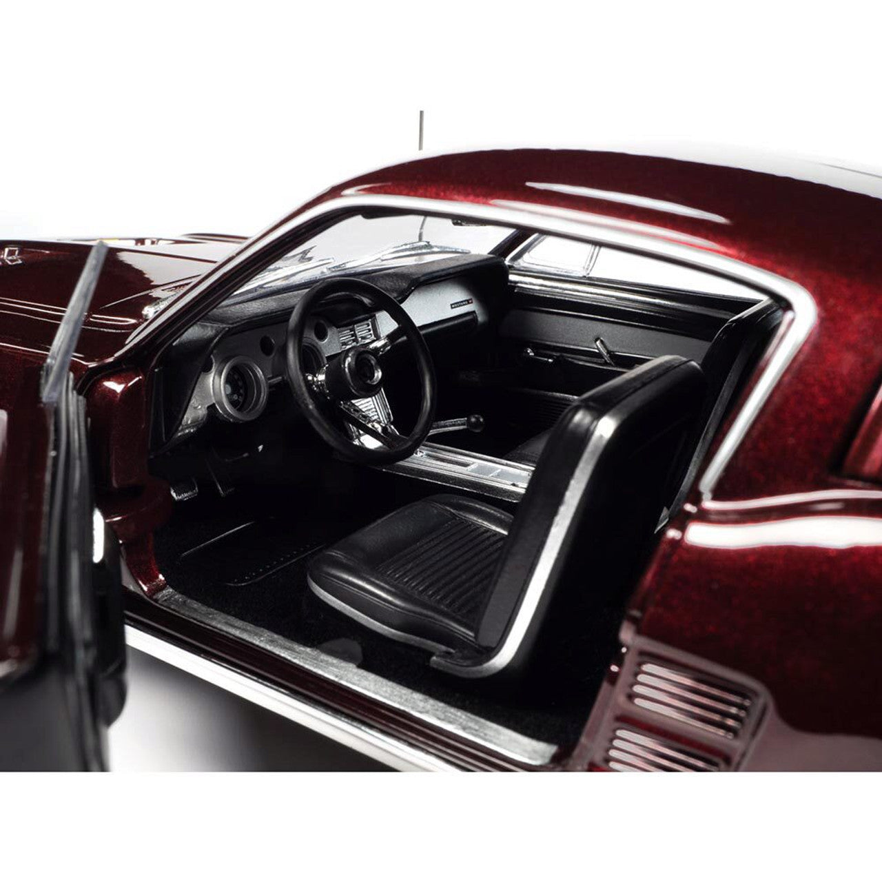 1967 Ford Mustang 2+2 GT - Code X Vintage Burgundy 1:18 Scale Diecast Model Car by American Muscle - Ertl