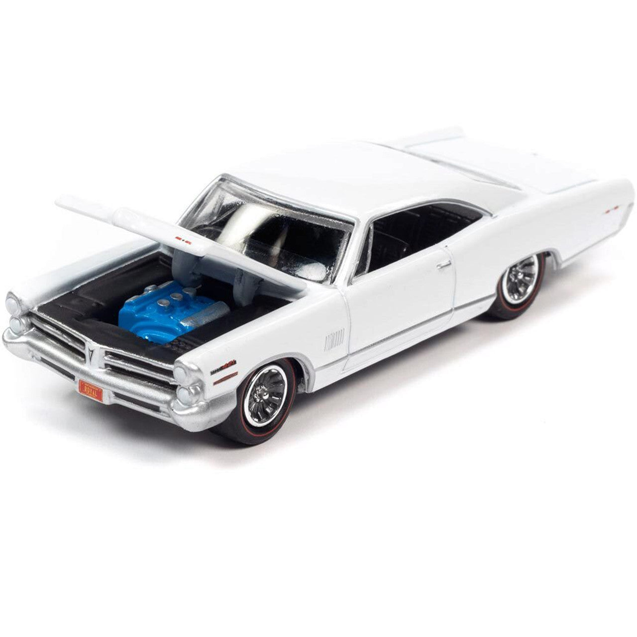 1965 Royal Bobcat Pontiac Catalina 2+2 - White 1:64 Scale Diecast Model Car by Johnny Lightning