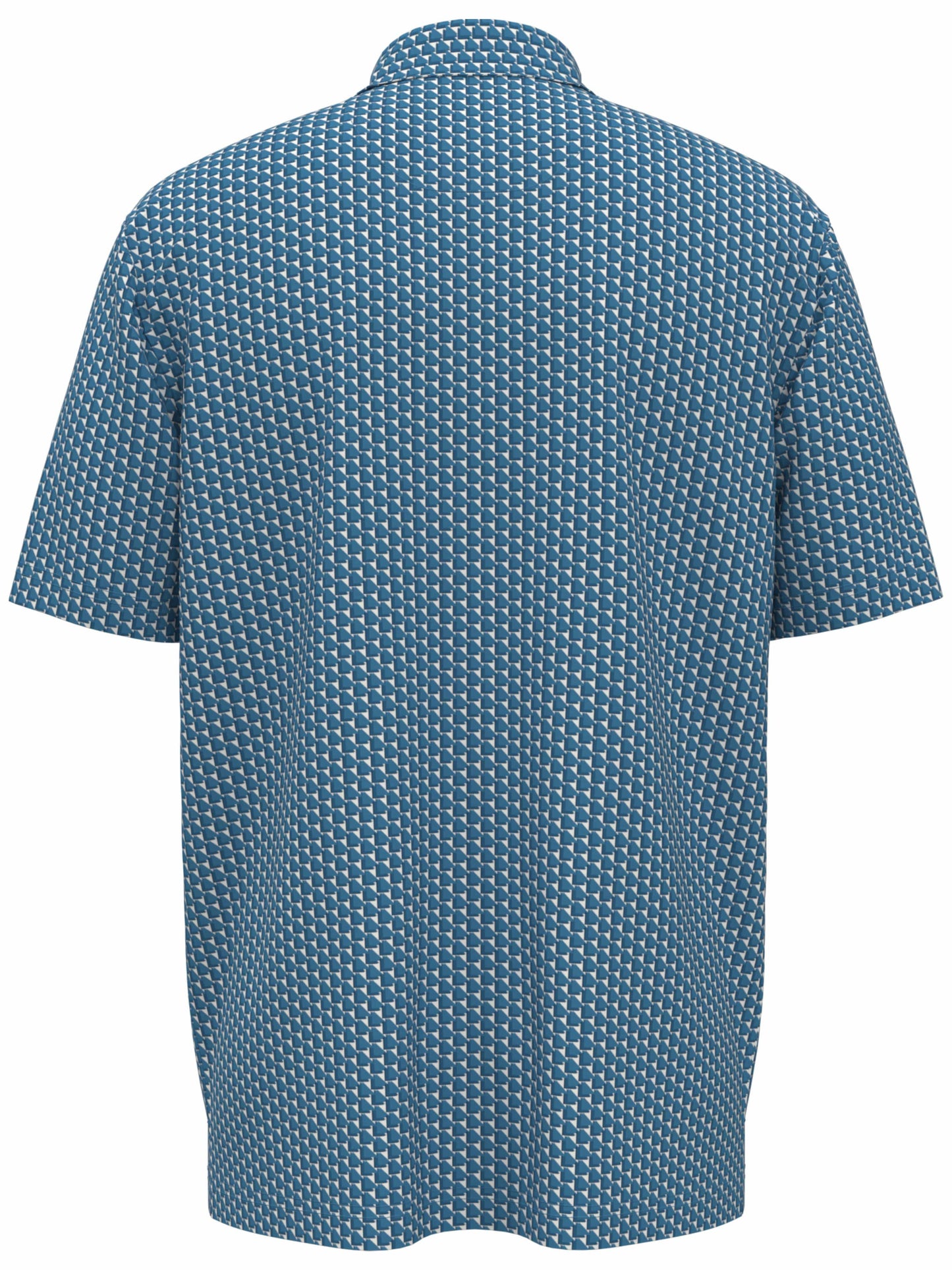 Mens All Over Chevron Geo Polo