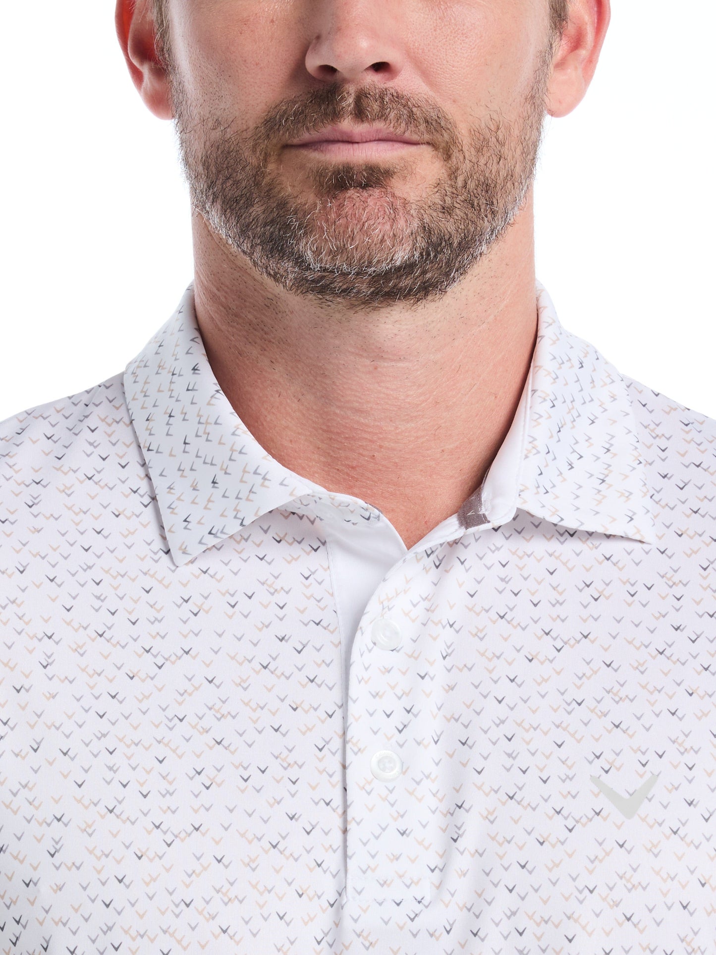 Mens Confetti Chevron All Over Polo