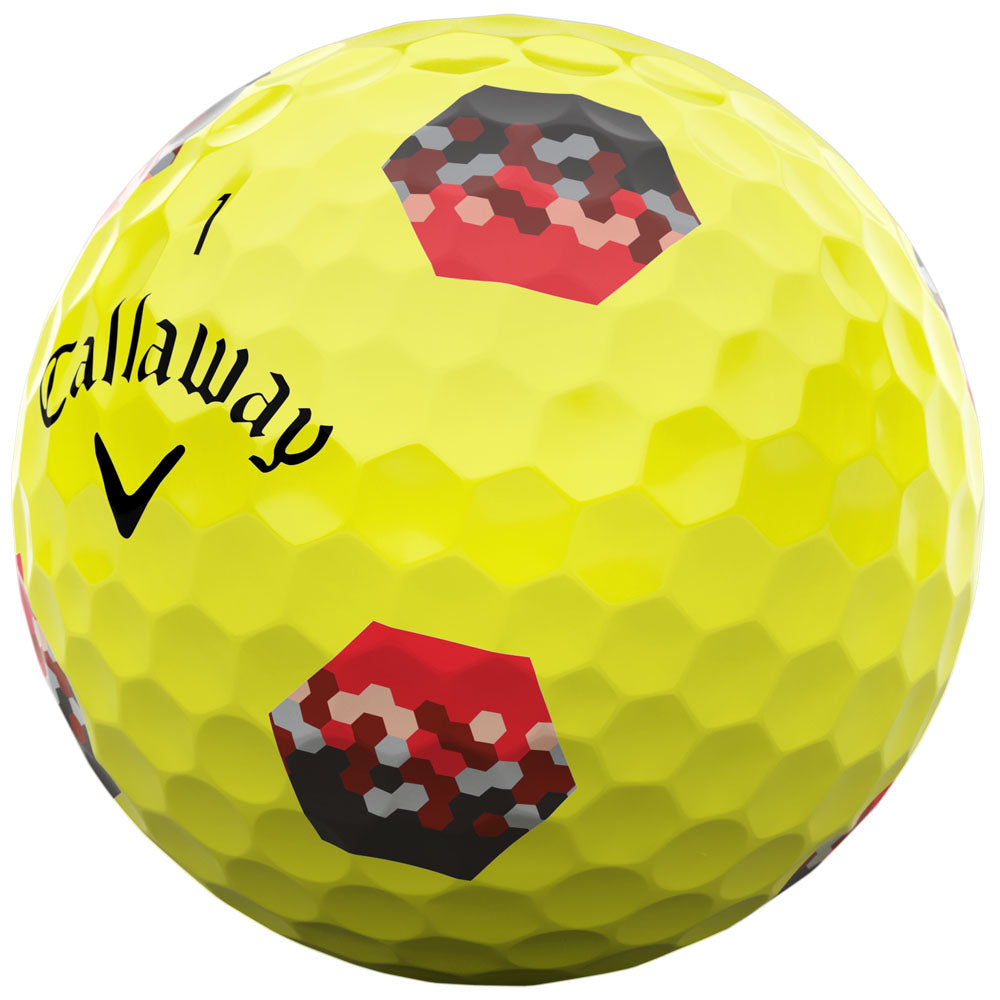 Chrome Tour TruTrack Golf Balls - Yellow - 3 Sleeve
