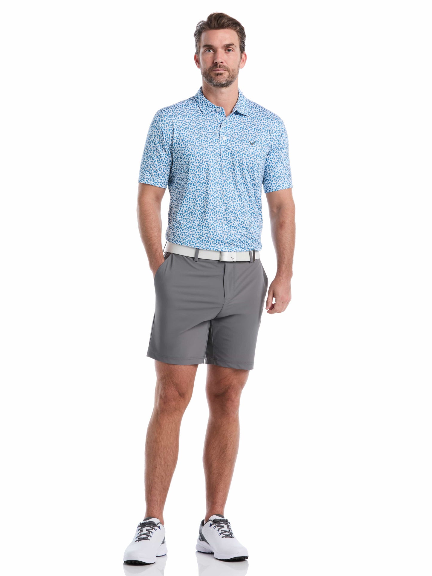 Mens Polaroid Confetti Print Polo