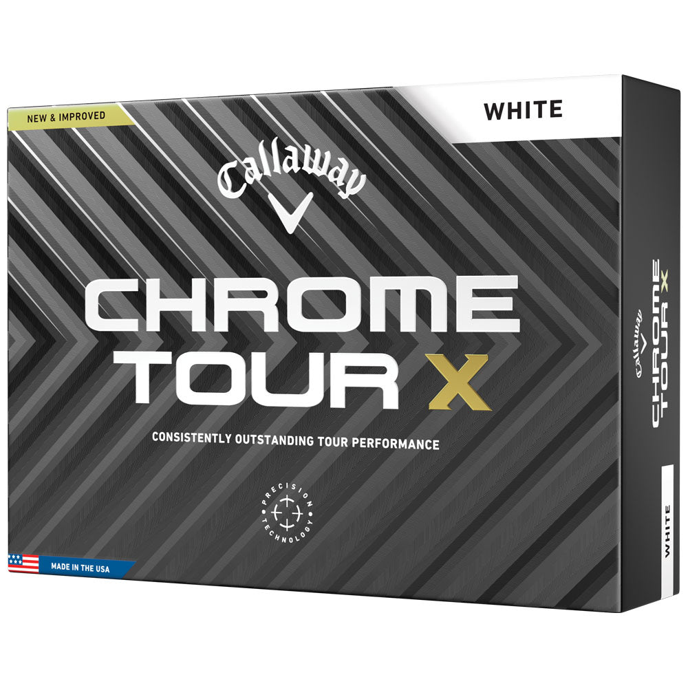 Chrome Tour X Golf Balls - White - 12 Pack