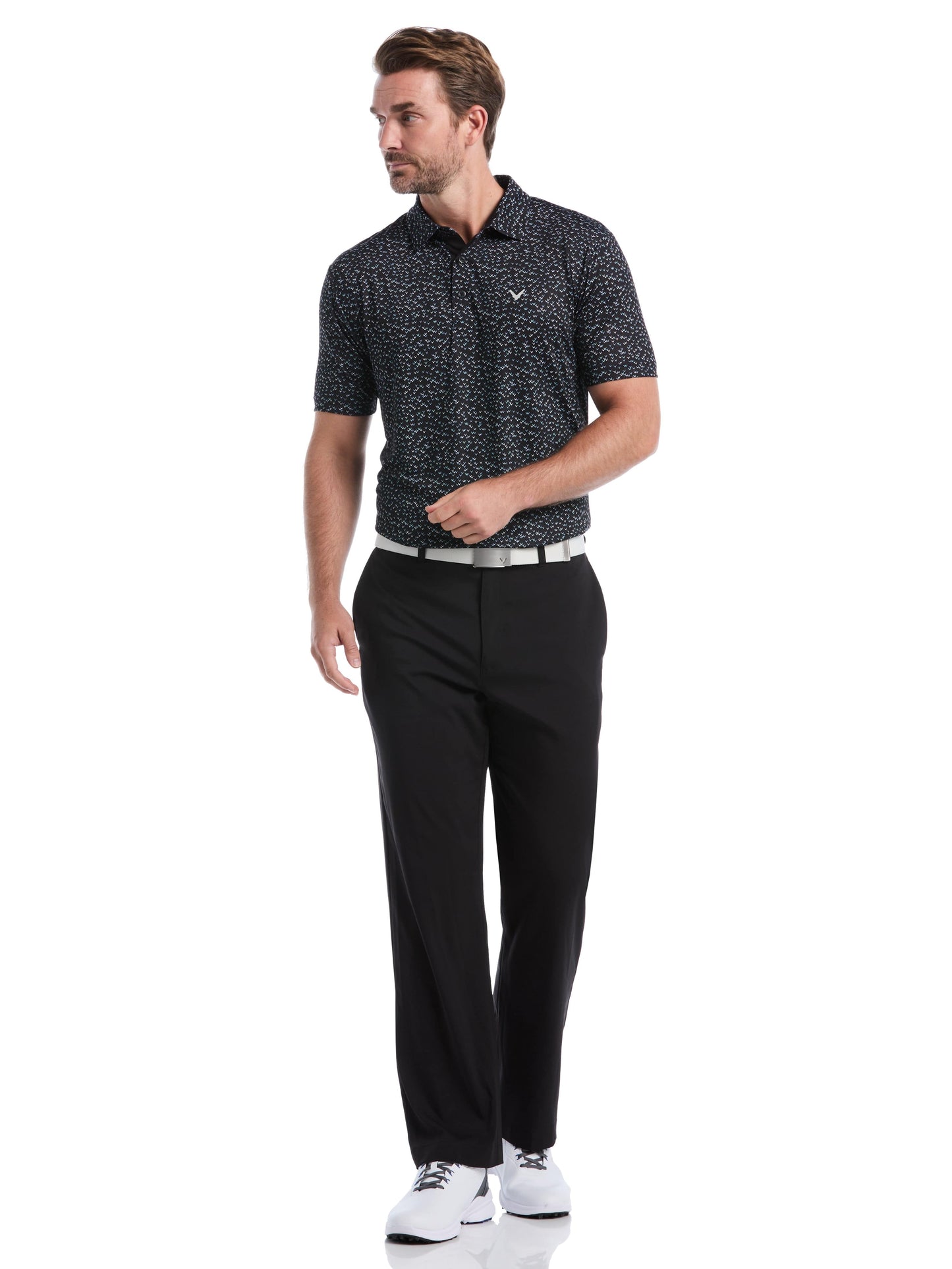 Mens Confetti Chevron All Over Polo