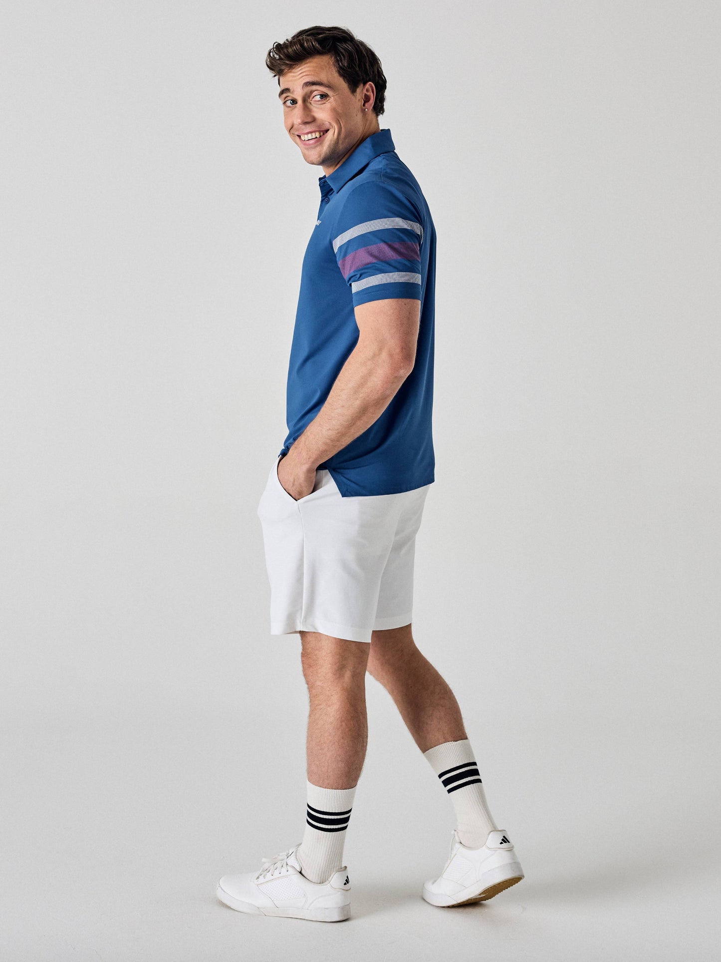 Legacy Collection™ Mens Triple Track Sleeve Block Golf Polo