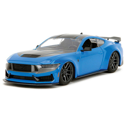 2024 Ford Mustang Dark Horse - Glossy Blue 1:24 Scale Diecast Model Car by Jada Toys