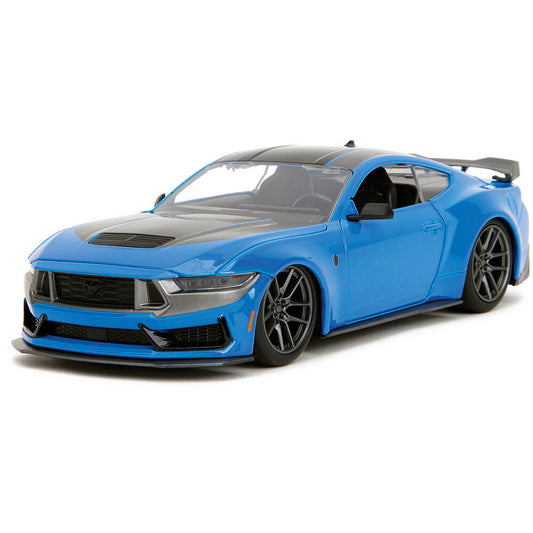 2024 Ford Mustang Dark Horse - Glossy Blue 1:24 Scale Diecast Model Car by Jada Toys