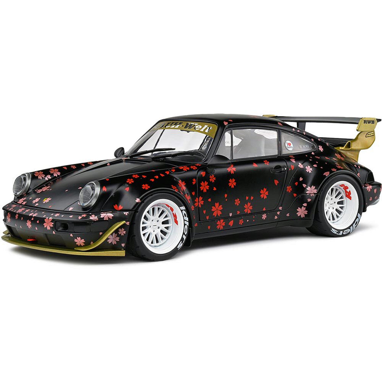 2021 RWB Body Kit - Aoki Black 1:18 Scale Diecast Model Car by Solido