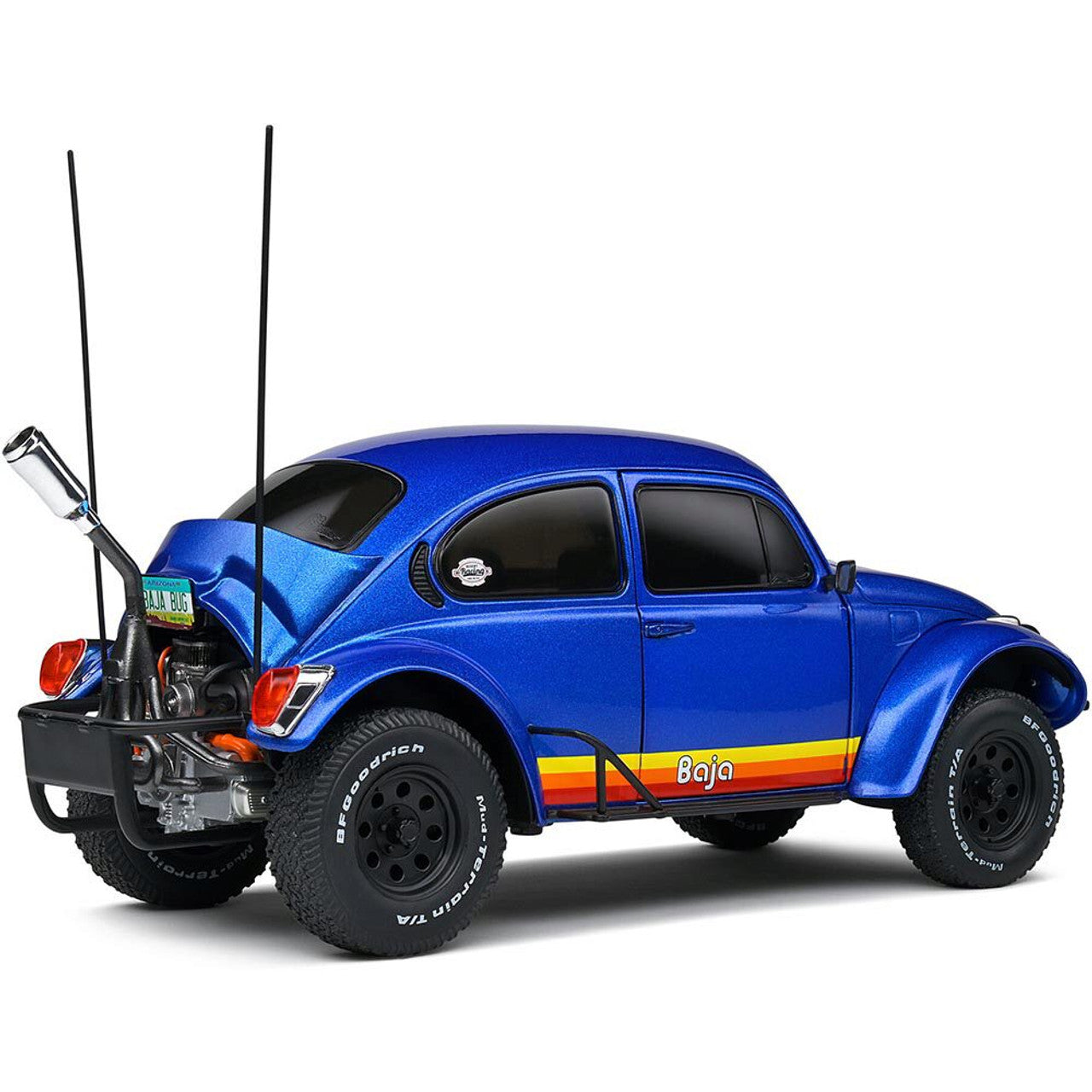 1975 Volkswagen Beetle - Baja Metallic Blue 1:18 Scale Diecast Model Car by Solido