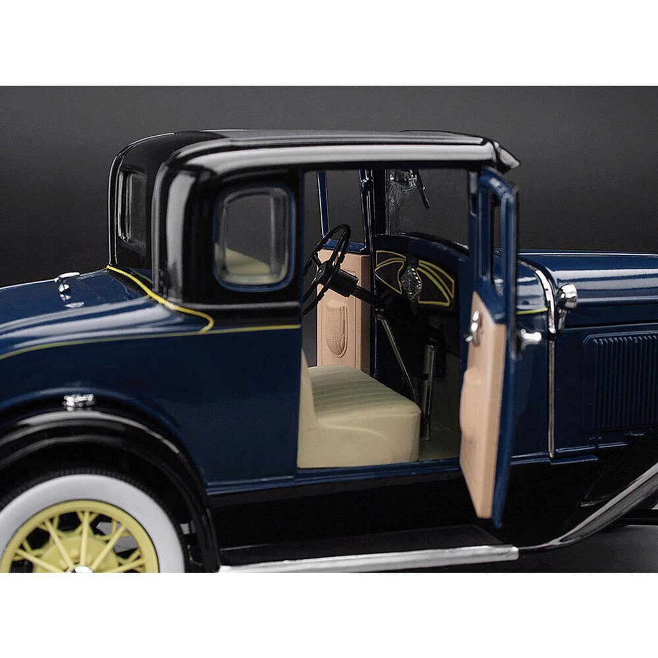 1931 Ford Model A Coupe - Riviera Blue 1:18 Scale Diecast Model Car by Sunstar