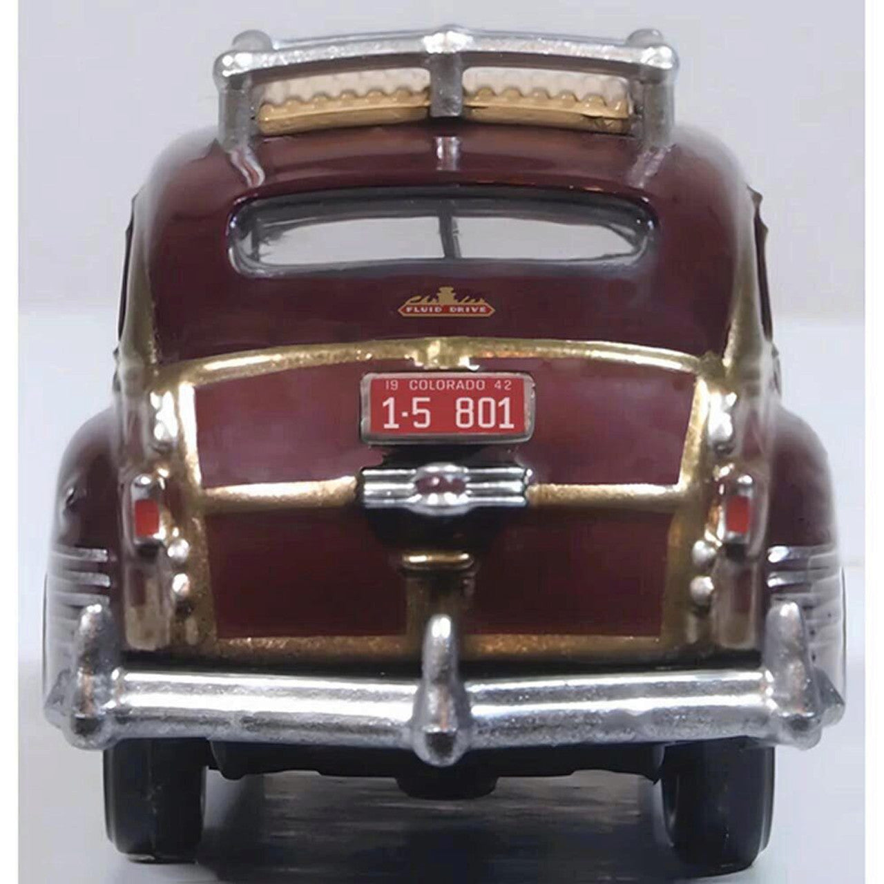 1942 Chrysler Town & Country Woody - Regal Maroon 1:87 Scale  by Oxford Diecast