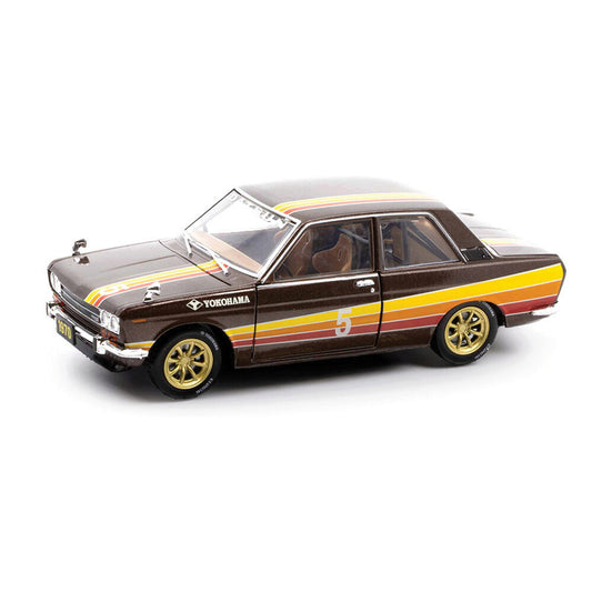 1970 Datsun 510 - Yokohama 1:24 Scale Diecast Model Car by M2 Machines