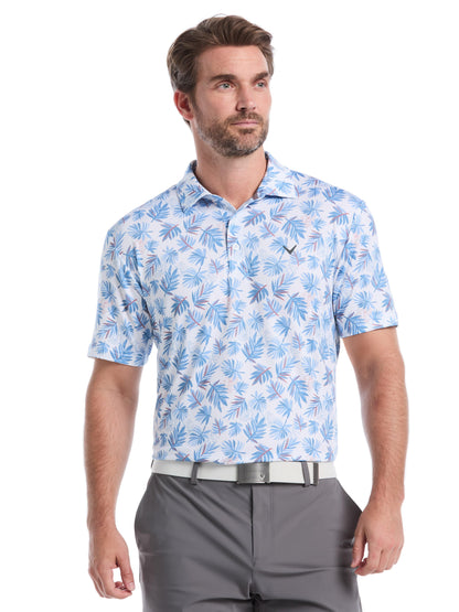 Mens Floral Polo