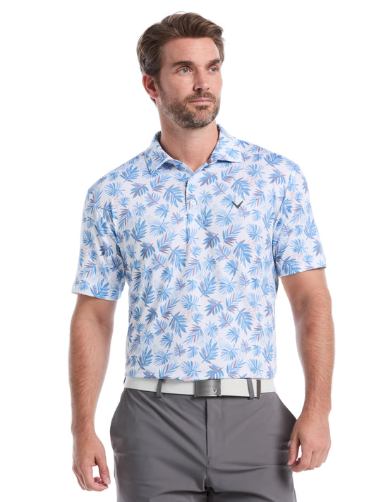Mens Floral Polo