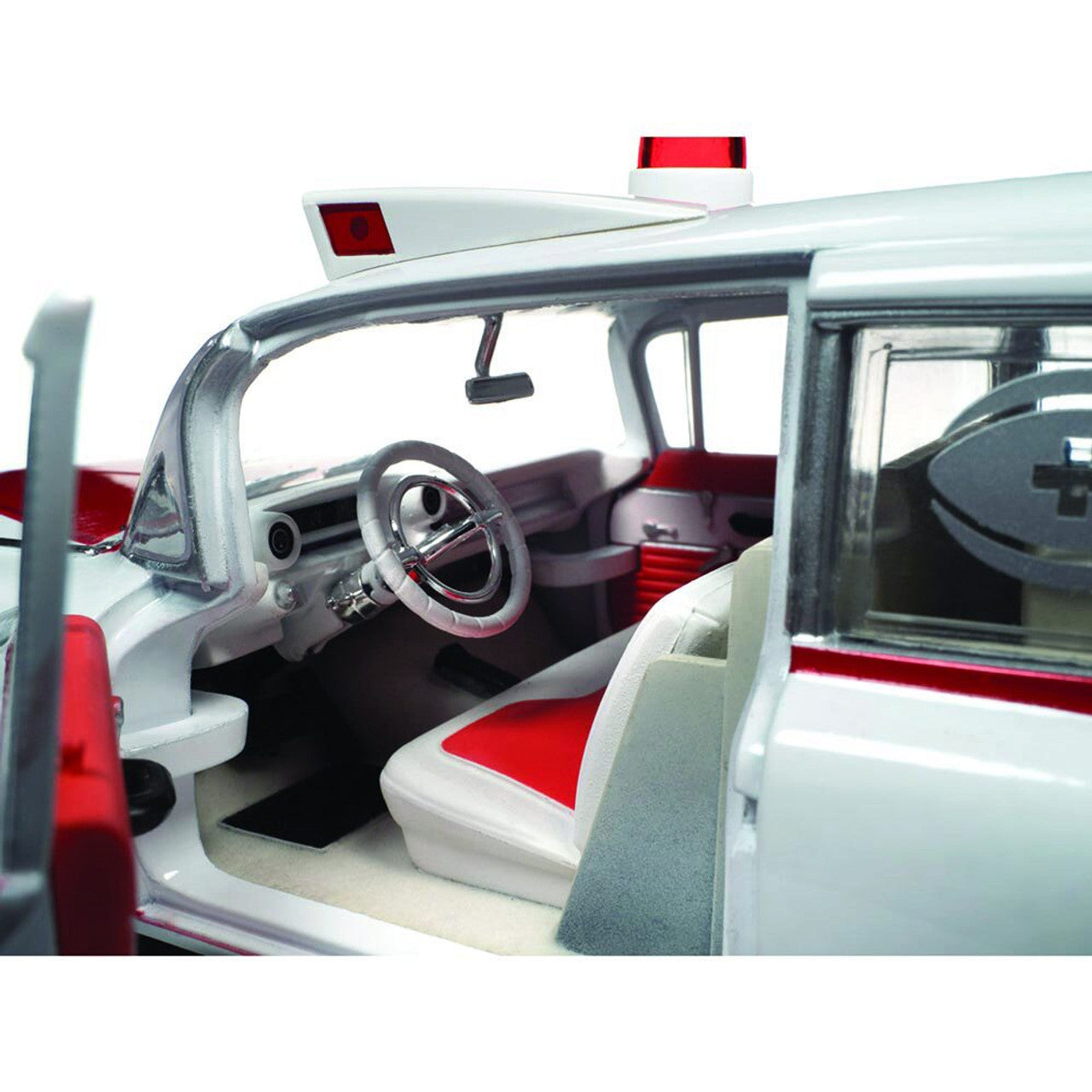 1959 Cadillac Eldorado Ambulance 1:18 Scale Diecast Model Car by Auto World