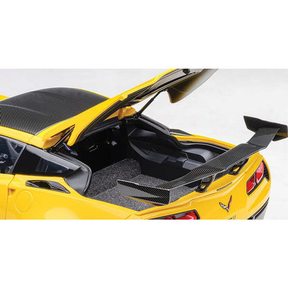 Chevrolet Corvette ZR1 - Racing Yellow Tintcoat 1:18 Scale Composite Diecast Model Car by AutoArt