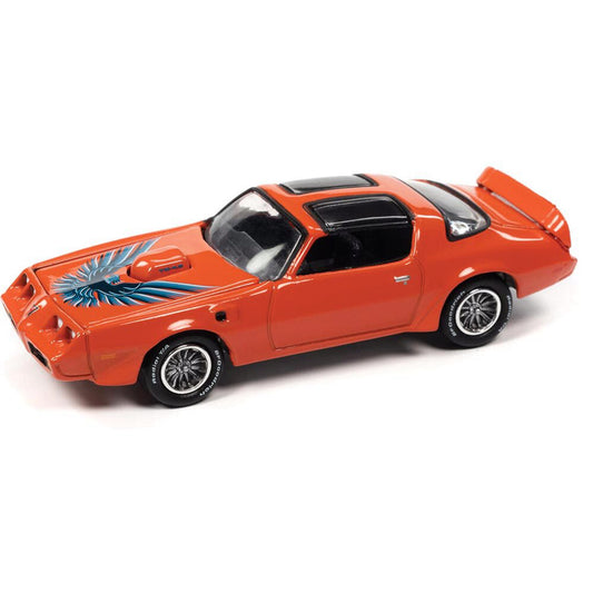 1980 Pontiac Firebird T/A - Red w/Blue Bird 1:64 Scale Diecast Model Car by Johnny Lightning