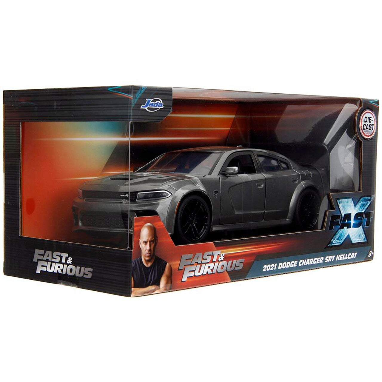 2021 Fast & Furious Dodge Charger SRT Hellcat 1:24 Scale Diecast Model Car by Jada Toys