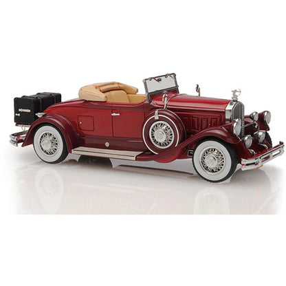 1930 Pierce Arrow Model B Roadster - Red 1:43 Scale Cast Resin Model Car by Esval Models