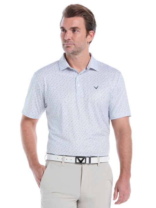 Mens Confetti Chevron All Over Polo