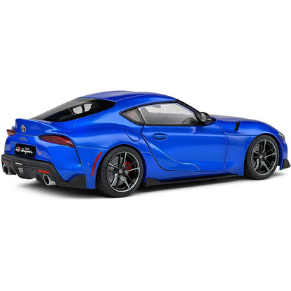 2021 Toyota GR Supra Blue 1:18 Scale Diecast Model Car by Solido