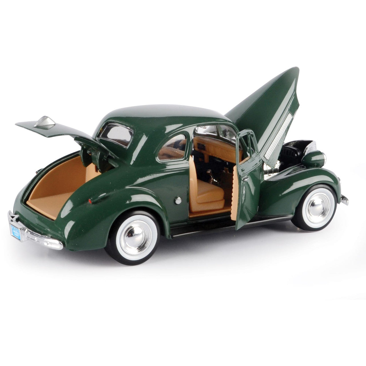 1939 Chevrolet Coupe - Green 1:24 Scale Diecast Model Car by Motormax
