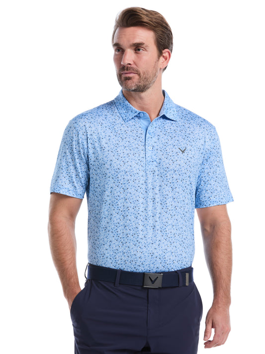 Mens Confetti Chevron All Over Polo