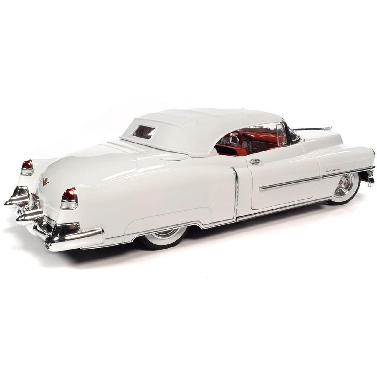 1953 Cadillac Eldorado Convertible - Alpine White 1:18 Scale Diecast Model Car by Auto World