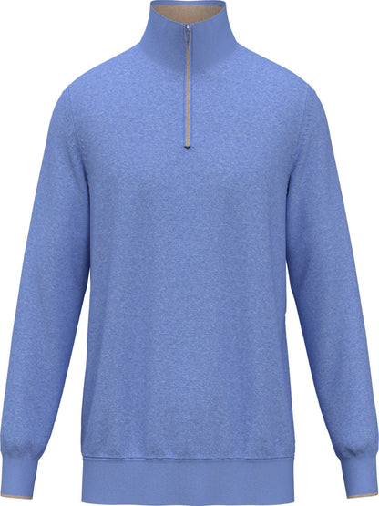Mens Premium Cashmere 1/4-Zip Golf Sweater