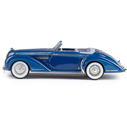 1947 Delahaye 135M Vedette cabriolet by Henri Chapron - Blue 1:43 Scale Cast Resin Model Car by Esval Models