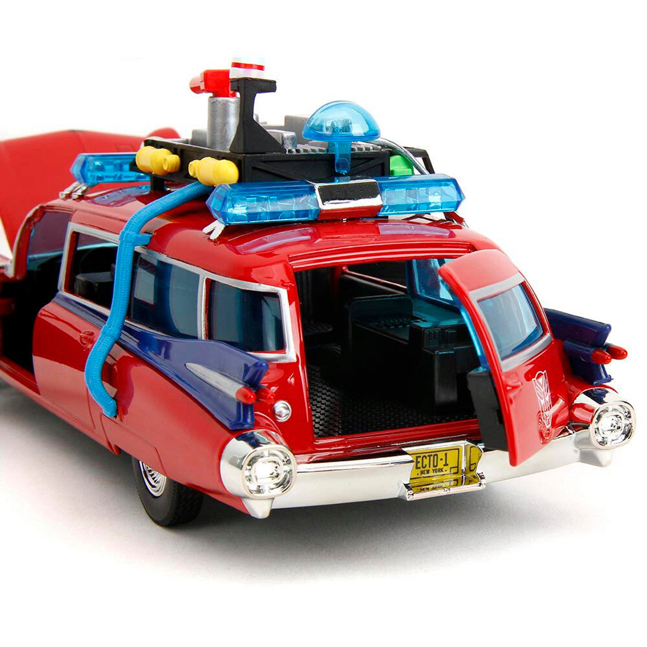 Ghostbusters ECTO-1 Optimus Prime Cadillac 1:24 Scale Diecast Model Car by Jada Toys