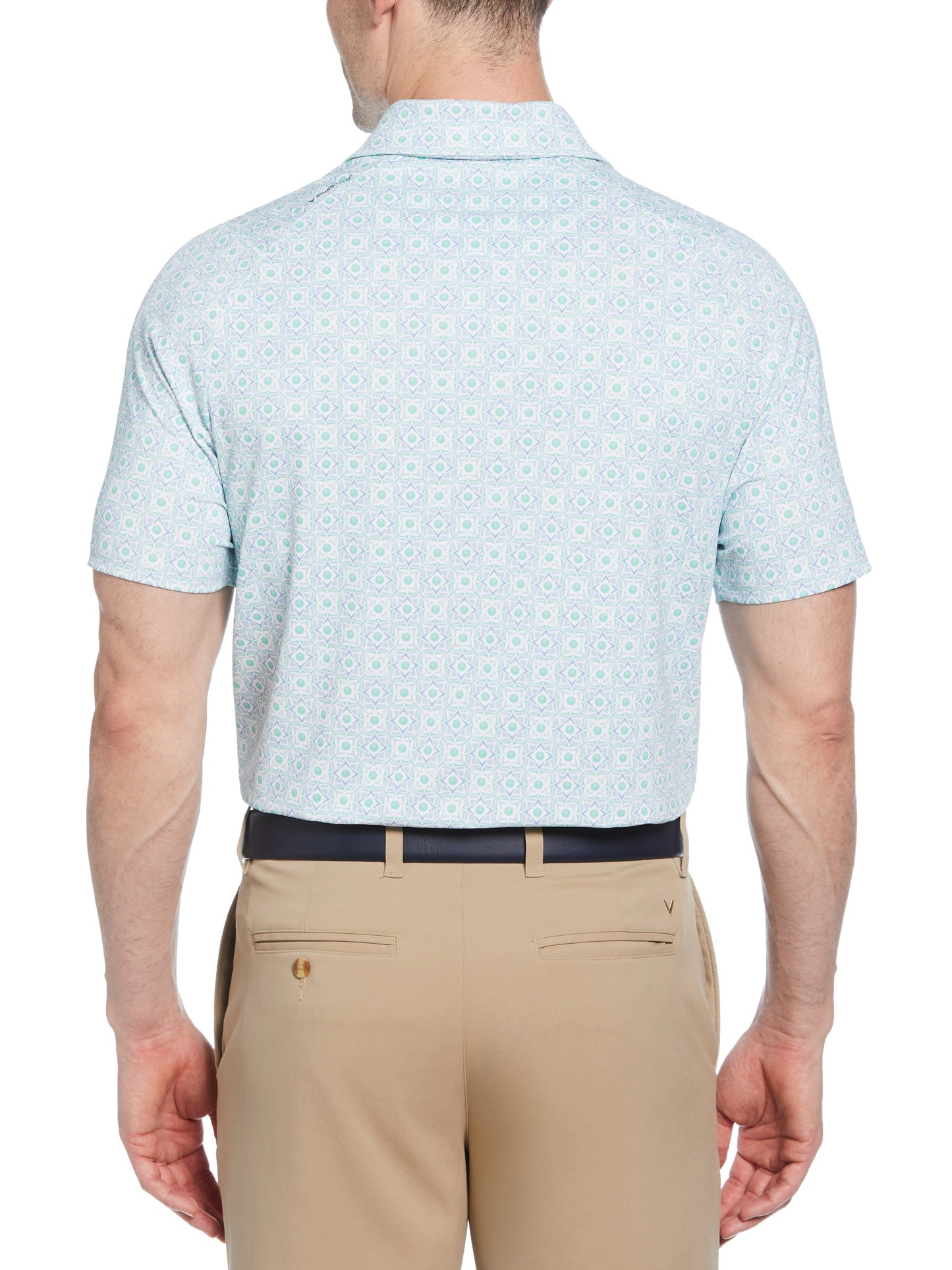 Mens Foulard Print Golf Polo