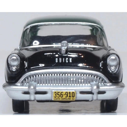 1954 Buick Century Estate Wagon - Baffin Green / Carlsbad Black 1:87 Scale Diecast Model Car by Oxford Diecast