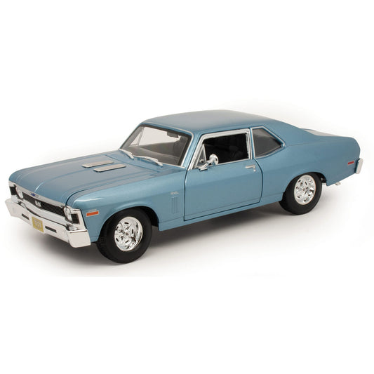 1970 Chevrolet Nova SS Coupe - Blue 1:18 Scale Diecast Model Car by Maisto