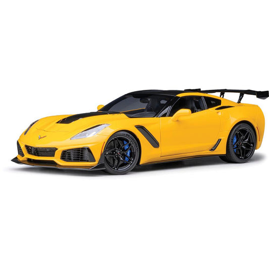 Chevrolet Corvette ZR1 - Racing Yellow Tintcoat 1:18 Scale Composite Diecast Model Car by AutoArt