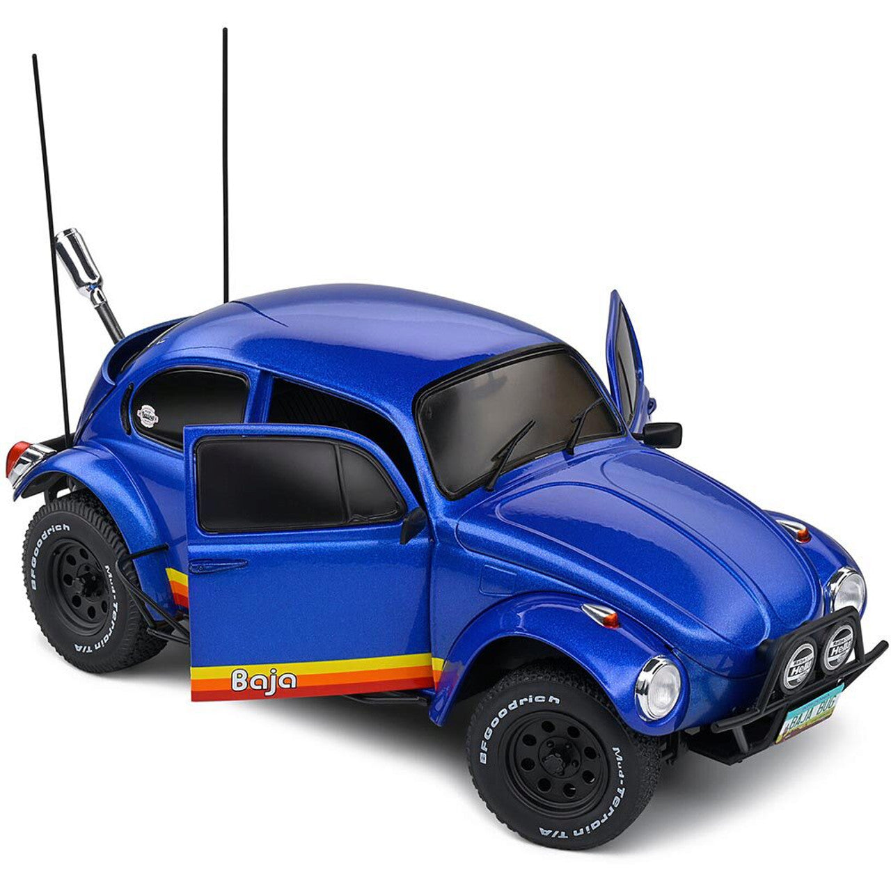 1975 Volkswagen Beetle - Baja Metallic Blue 1:18 Scale Diecast Model Car by Solido