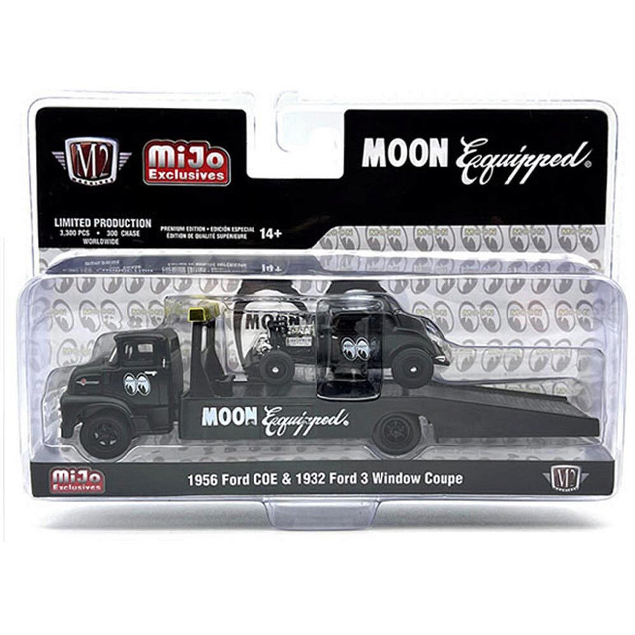 1956 Ford COE & 1932 Ford Moon Eyes 3 Window | M2 Machines 1:64 Scale Diecast Model Car by M2 Machines