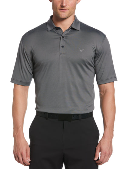 Mens Fine Line Stripe Golf Polo