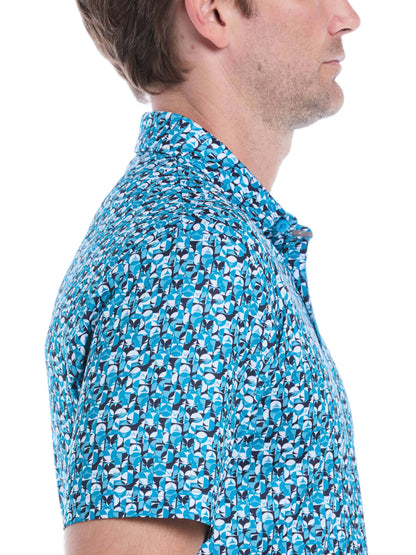 Mens Golf Essentials All Over Polo
